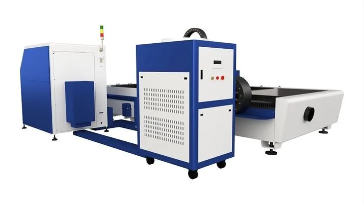 Metal Fiber Laser Cutting Machine CNC Of Single Platform Dual Drive