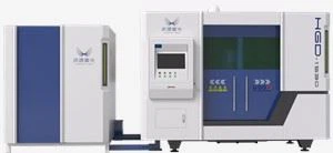 2000x4000mm Besi Baja Stainless Steel Aluminium Plat Tembaga Lembaran Logam Mesin Pemotong Laser Serat Cnc